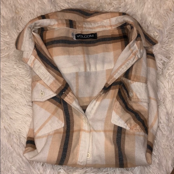 Volcom flannel in rare color combo!! - Picture 2 of 3